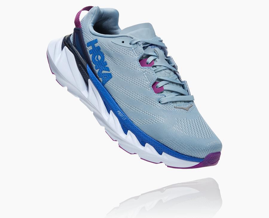 Hoka Australia One One Elevon 2 - Womens Running Shoes Blue - IEJSL-4678